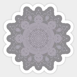 Dot Art meets Mandala Sticker